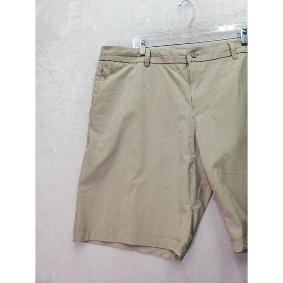 Lot Of 2 Hang Ten Board Shorts Men 40 Tan Dark Gray Polyester Pockets Drawstring - Picture 13 of 16